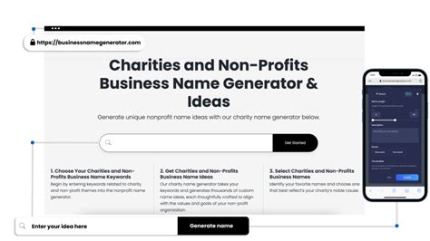 Nonprofit Name Generator + Charity Name Generator .